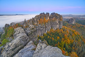 Elbsandsteingebirge im Herbst