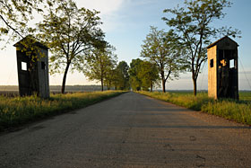 Straße von Andau aus in Richtung Hansag